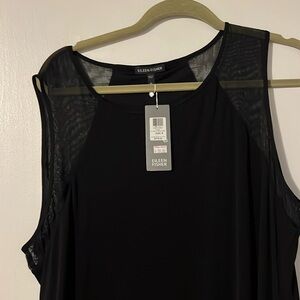 Eileen Fisher black elegant sleeveless dress